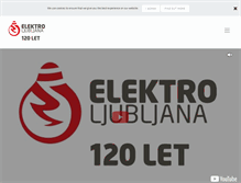 Tablet Screenshot of elektro-ljubljana.com